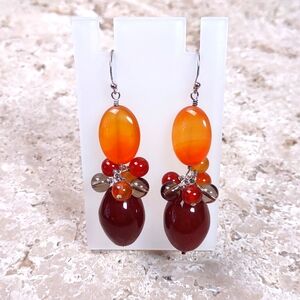 Ragazzi Carnelian Gemstone Earrings